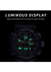 SMAEL sport watch men waterproof LED digital watches stopwatch big dial watch for male 8038 relogio masculino men quartz watches