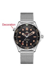 42mm Automatic Watches Mens 2022 New Luxury Brand Casual Watch Men Mechanical Wristwatches Steel Clock Reloj Relojes Para Hombre