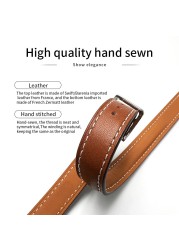 Kebitt Newest High Quality Double Round Band for Apple Watch Series 7 6 Se 5 4 3 2 1 Iwatch Strap Fashion Men Women 14mm Width