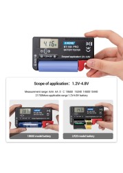 ANENG BT-168 PRO Battery Tester Digital Display Type Test Checker Battery Battery Capacity Diagnostic Universal Test Tools