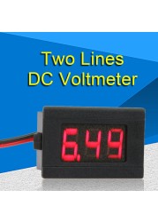 0.36 inch 0.36" digital voltmeter red green blue dc 0v-100v 3 lines 3 digits voltage meter led color display panel for arduino