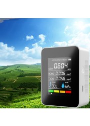 5 in 1 CO2 Air Detector Carbon Dioxide Detector Agricultural Production Greenhouse CO2 Monitor Analysis White Gas Detector