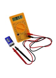 DT830 Digital Multimeter Voltmeter Ammeter Ohmmeter DC10V~1000V 10A AC 750V Voltage Tester Ammeter Test LCD Display