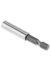 Screwdriver bits extension rod, 58mm hex shank, with magnetic positioning extension