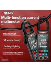 ANENG ST212 6000 Counts Digital Clamp Meter DC/AC Voltage Current Resistance Frequency Capacitance Tester Auto Range Multimeter