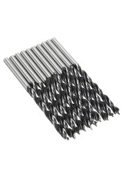 10pcs Drill Bit Twist Wood Drills With Center Point Wood Cutter Hole Carpenter Tools 4mm Diameter For Wood Carving