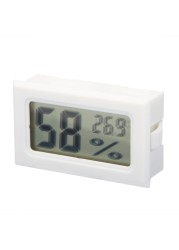 Thermometer Hygrometer Indoor Room Temperature Sensor Mini Digital LCD Temperature Humidity Weather Station With Clock