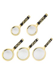10X Handheld Optical Glass Scale Magnifier Magnifying Glass Jewelry Loupe With Detachable Small Dragon Pattern