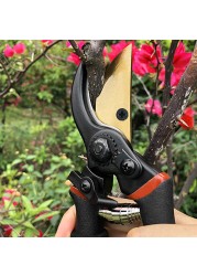 Garden Pruning Shears With Comfortable Grip Lightweight Hand Pruner Titanium Steel Bypass Secateurs Garden Shears Tree Trimmer