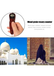 LCD Digital Electronic Rosary Timer Counter With Tassel Finger Game Game Handheld Reset Decompression Relax Meditation Muslim Prayer