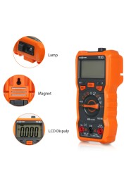 Richmeter RM113D NCV Digital Multimeter 6000 Counts Auto Ranging AC/DC Voltage Temperature Measurement Device with Backlight