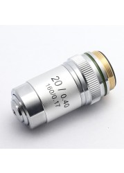 Biological Microscopes Achromatic Objective Lens 100X (oil) 4X 10X 20X 40X 60X 195mm Conjugate Distance Universal RMS thread