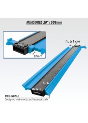 Multifunctional Contour Profile Gauge Duplicator Shape Measuring Copy Extractor Floor Tile Carpet Laying Features Measuring Arc Ruler