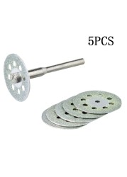 Abrasive disc 5pcs diamond grinding wheel cutting saw rotary tools accessories with mandrel sanding disc grinding wheel