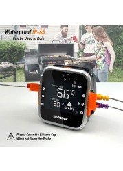 AidMax WR01 Digital Wireless BBQ Meat Thermometer BBQ Oven Thermomet with Stainless Steel Probe Cooking Kitchen Thermometer