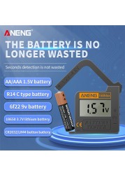 ANENG 168Max Digital Lithium Battery Capacity Tester LCD Battery Voltage Tester Digital Lithium Battery Capacity Diagnostic Tool