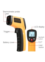 GM320 Non-Contact Laser -50~400℃ Infrared Thermometer Infrared Heat Infrared Laser Temperature Meter Industrial Thermometer Point Gun 42%