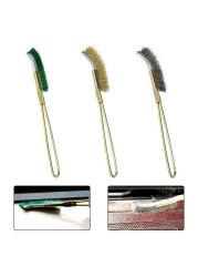 Wire Brush Steel Brass Nylon Polishing Brush For Industry Detail Metal Rust Removal Household Cleaning Hand Tool Rust Removal