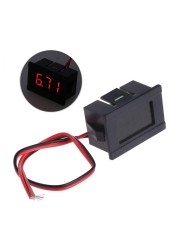 DC 2 Wires 4.5-30V Mini LED Digital Display Voltmeter Volt Voltage Panel Meter