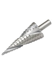 4-32mm HSS Step Cone Drill Bit Spiral Groove Hole Cutter For Wood Metal Drilling Triangle Handle Step Drill Bit Power Tool