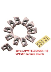 10pcs carbide 549216 model indexable insert APMT1135PDER-H2 VP15TF carbide insert carbide insert inter t1135 cnc tool set high quality