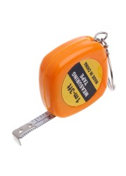 Dropshipping Easy Retractable Ruler Portable Tape Measure Small Pull Ruler Keychain 1m/3ft