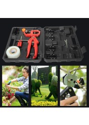 Garden tools grafting machine with 8 blades afforestation knife grafting tools cutting shears pruner cutting kit