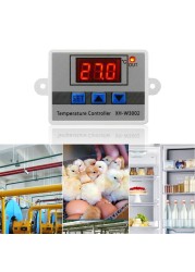 12/24/220V Microcomputer Thermostat Digital Temperature Control Switch Thermometer Thermostat Regulator With Probe -50~110°C