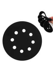 5 inch 8 hole interface pad protection backing pad hook and loop for sanding pads hook and loop sanding disc thin sponge interface pad