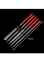 5pcs Metal Mini Needle File Set Hand Tools Ceramic Crafts DIY Wood Throne Needle File Jewelry Polishing Carving Hand Tool Set