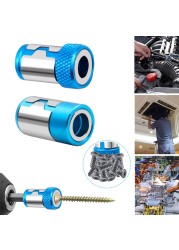 1/4" Alloy Steel Screwdriver Bits Magnetic Ring for 6.35mm Shank Anti Corrosion Drill Bit Magnet Strong Ring