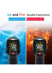 BSIDE Infrared Thermometer Professional Digital IR-LCD Color Thermometer -50~580 Non-Contact Laser Thermometer Thermometer