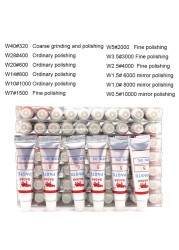 12pcs Diamond Polishing Lapping Paste Compound Syringe W0.5~40 Micron Glass Metal Grinding Polishing Abrasive Tools