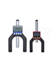 Digital LCD Depth Gauge Height Gauge 0-80mm 0.01mm Caliper with Magnetic Feet for Tables Router Woodworking Measuring Tools