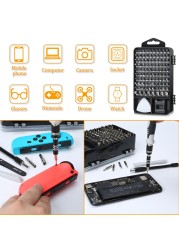 115 in 1 Screwdriver Set Magnetic Screwdriver Bit Torx Multi Mobile Phone Electronic Device Repair Tool Kit Hand Tool