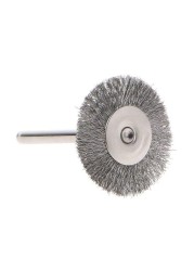 10pcs 22mm Plati-num Stainless Steel Wire Wheel Blade Brush Rotary Tool Polishing Mini Drill Bit Accessories