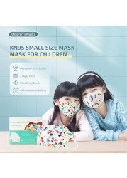 Kid KN95 Unicorn Mask 5 Layers Face Mask KN95S Respirator Mask FPP2 Children Masks Fast Delivery Dinosaur Individual Package