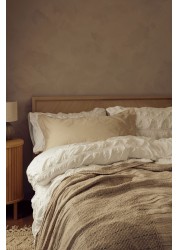 All Over Pleated Duvet Cover And Pillowcase Set