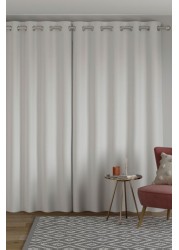 Soft Velour Curtains Eyelet Blackout/Thermal