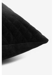 Velvet Quilted Hamilton Cushion Rectangle