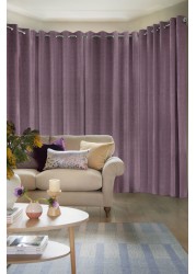 Heavyweight Chenille Curtains Eyelet Lined