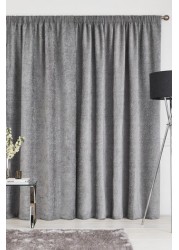 Heavyweight Chenille Curtains Pencil Pleat Lined