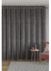 Matte Velvet Curtains Eyelet Lined