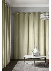 Matte Velvet Curtains Eyelet Lined