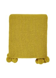 Helena Springfield Laila & Clara Pom Pom Knit Throw