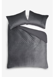 Hamilton Velvet Duvet Cover And Pillowcase Set