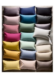 Cotton Rich Duvet Cover and Pillowcase Set Plain Percale