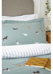 Sophie Allport Fetch Moss Duvet Cover And Pillowcase Case