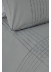 Serene Amalfi Easy Care Pintuck Detail Duvet Cover And Pillowcase Set