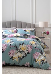 100% Cotton Reversible Vintage Floral Duvet Cover and Pillowcase Set